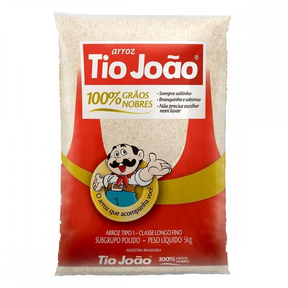 Arroz Branco Polido Tio João (Fardo com 10 x 1kg) - stag-praso