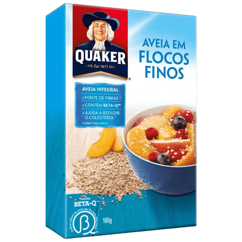 Aveia em Flocos Finos Quaker (Caixa c/ 28 x 165g) - stag-praso