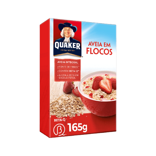 Aveia em Flocos Regular Quaker (Caixa c/ 28 x 165g) - stag-praso