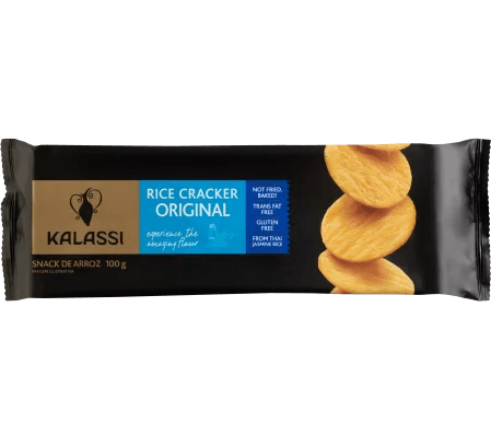 Biscoito de Arroz "Rice Cracker" Original Kalassi - stag-praso