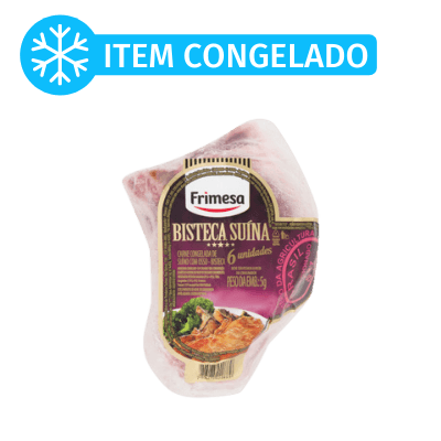 Bisteca Suína Congelada Frimesa (Peça c/ aprox. 1kg) - stag-praso