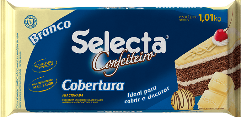 Cobertura Confeiteiro Chocolate Branco Selecta - stag-praso