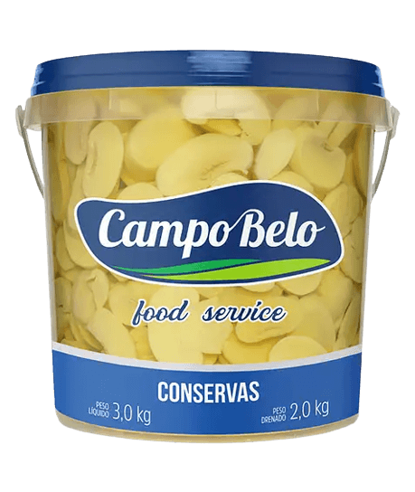 Cogumelo Fatiado Campo Belo Balde 2kg (Peso líquido 3kg) - stag-praso