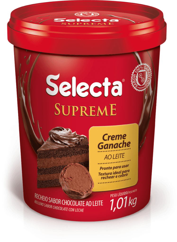 Creme Ganache Sabor Chocolate ao Leite Selecta - stag-praso