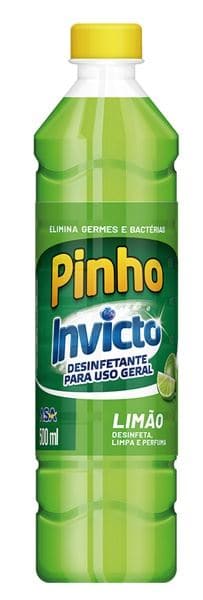 Desinfetante Pinho Invicto Limão (Caixa c/ 12x500ml) - stag-praso