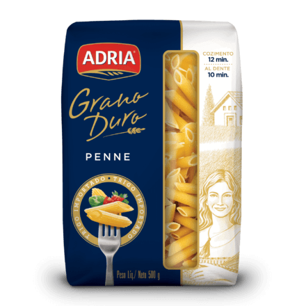 Macarrão Penne Grano Duro Adria (Caixa c/ 18 x 500g) - stag-praso