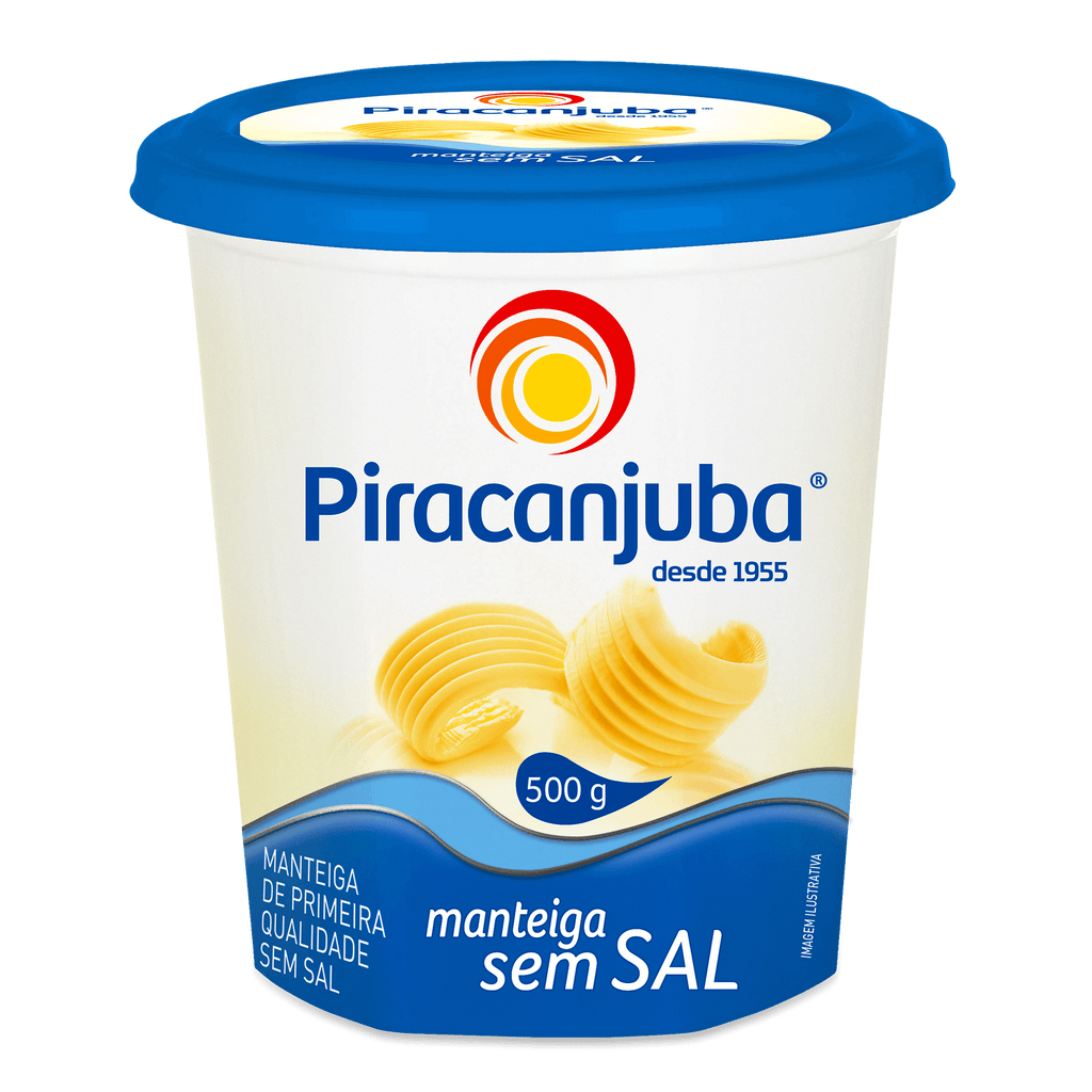 Manteiga sem Sal Piracanjuba (Caixa c/ 20 x 500g) - stag-praso