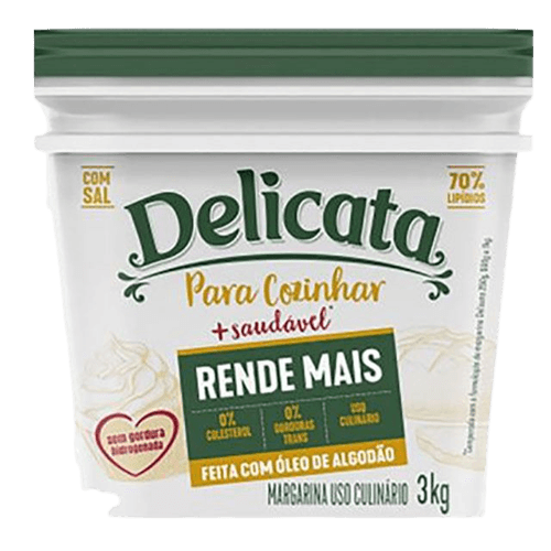 Margarina Delicata 60% Balde 3kg - stag-praso