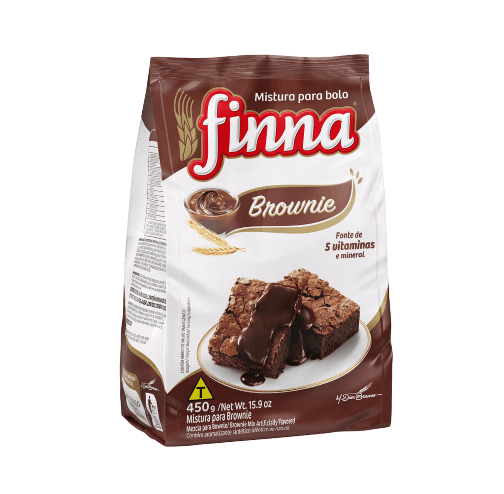 Mistura para Bolo Finna Brownie (Caixa c/ 12 x 450g) - stag-praso