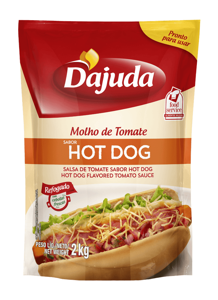 Molho de Tomate "Hot Dog" D'Ajuda 2kg - stag-praso