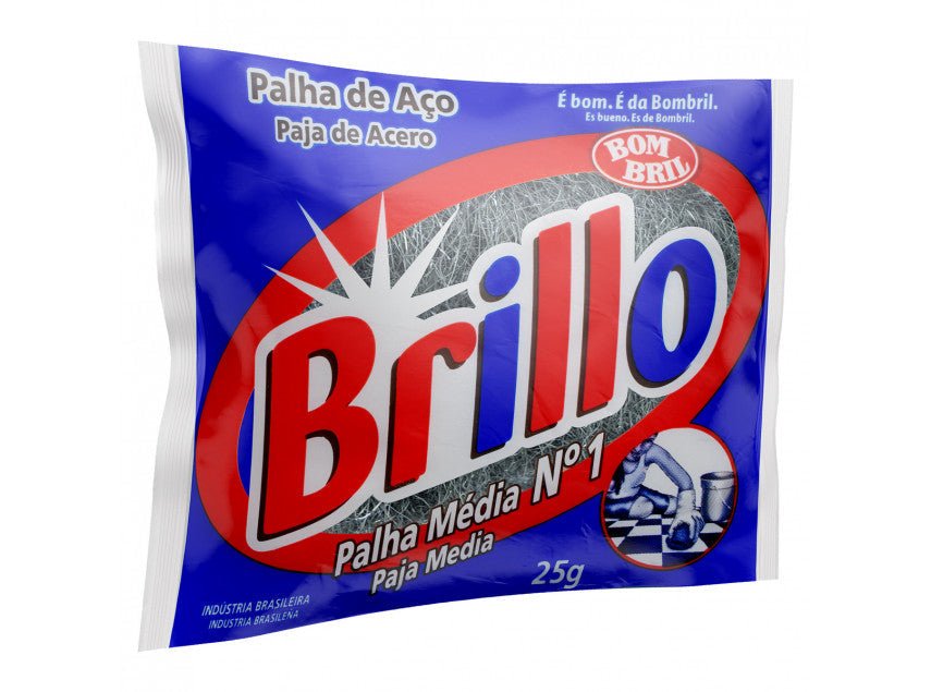 Palha de Aço Brillo No. 1 (20x25g) - stag-praso