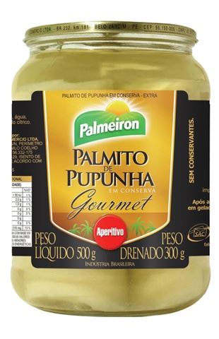 Palmito Pupunha Gourmet Palmeiron (Caixa c/ 15 x 300g) - stag-praso