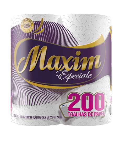 Papel Toalha Maxim Especiale 2 Rolos 22cm (Fardo c/ 12) - stag-praso