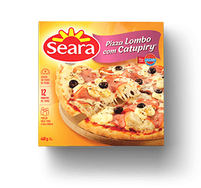 Pizza Lombo com Catupiry Seara Congelada (Caixa c/ 12) - stag-praso