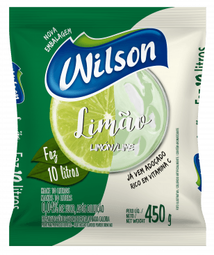 Refresco em Pó Sabor Limão Wilson 450g - stag-praso