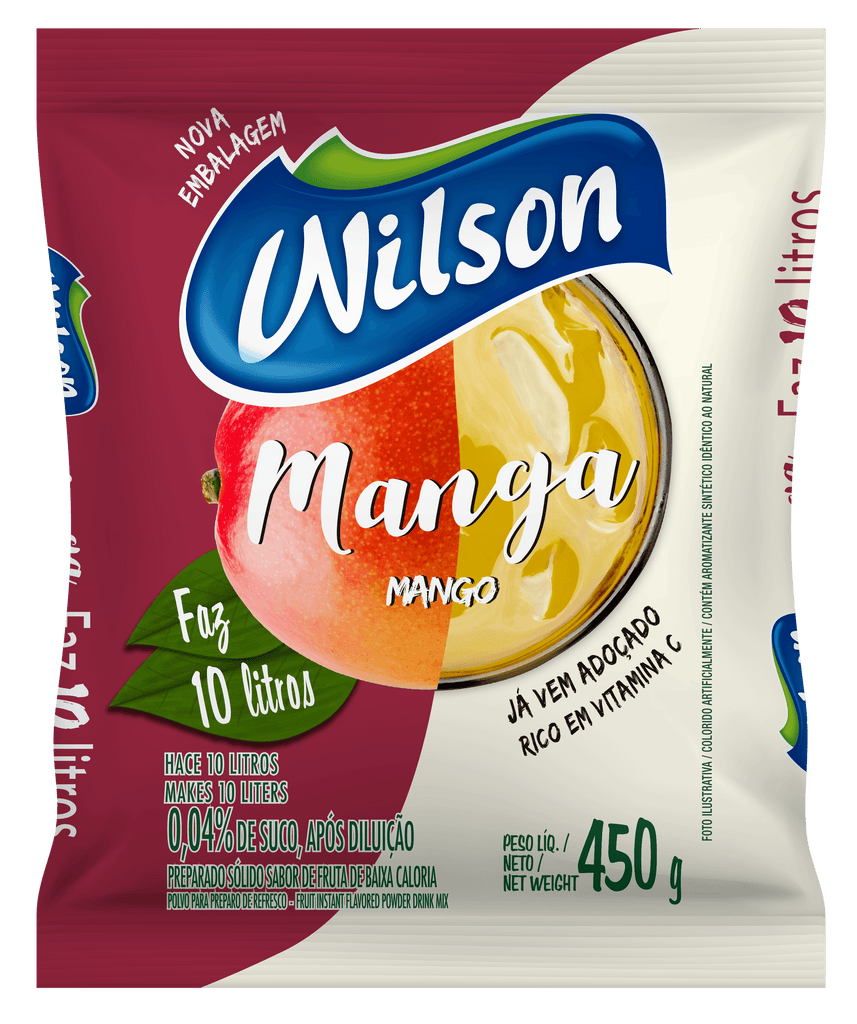 Refresco em Pó Sabor Manga Wilson 450g - stag-praso