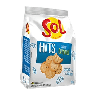 Salgadinho Sol Hits Sabor Original 80g (Caixa c/ 24) - stag-praso