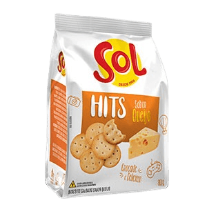 Salgadinho Sol Hits Sabor Queijo 80g (Caixa c/ 24) - stag-praso