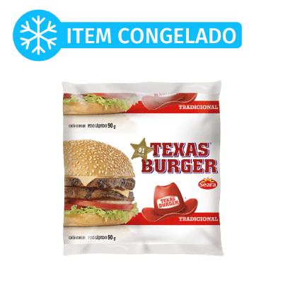 Texas Burger Tradicional 90g (Caixa c/ 36) - stag-praso